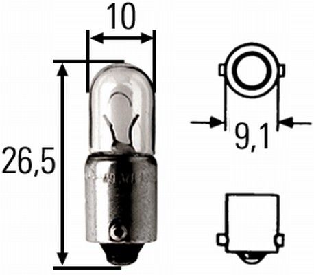 Obrázok żiarovka svetla na čítanie, inter. HELLA HEAVY DUTY 8GP008285001