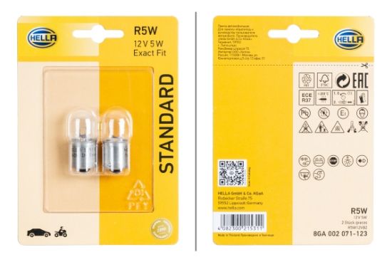 Obrázok żiarovka HELLA STANDARD 8GA002071123