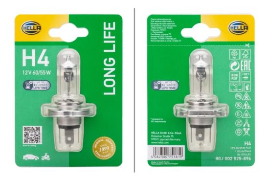 Obrázok żiarovka HELLA LONG LIFE UP TO 3x LONGER LIFETIME 8GJ002525896