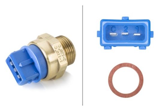 Obrázok Teplotný spínač ventilátora chladenia HELLA  6ZT007836051