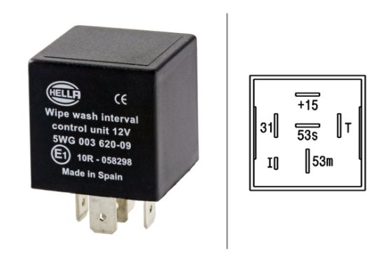 Obrázok Relé intervalu stierania/ostrekovania HELLA  5WG003620097