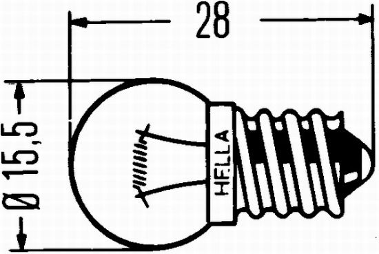 Obrázok żiarovka HELLA  8GP002096061