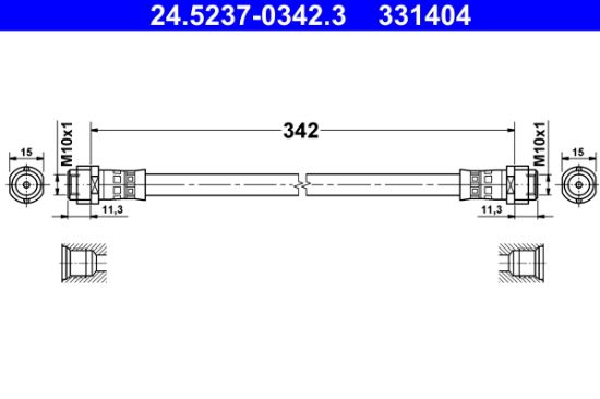 Obrázok Brzdová hadica ATE  24523703423