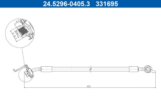 Obrázok Brzdová hadica ATE  24529604053