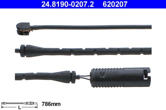 Obrázok Výstrażný kontakt opotrebenia brzdového oblożenia ATE  24819002072