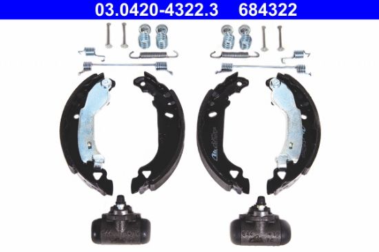 Obrázok Sada brzdových čeľustí ATE Original  Kit 03042043223
