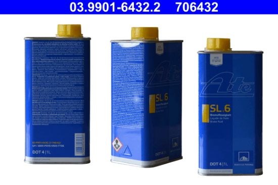 Obrázok Brzdová kvapalina ATE SL.6 DOT4 03990164322