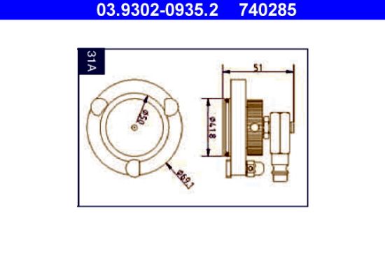 Obrázok Odvzdużňovacia zariadenie ATE  03930209352