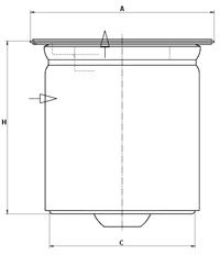 Obrázok Filter sekundárneho vzduchu MANN-FILTER  CF1230