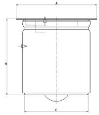 Obrázok Filter pracovnej hydrauliky MANN-FILTER  HD8822