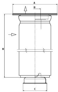 Obrázok Filter, stlačený vzduch MANN-FILTER  4900055281