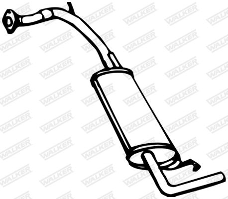 Obrázok Koncový tlmič výfuku WALKER  06509