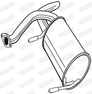 Obrázok Koncový tlmič výfuku WALKER  22856