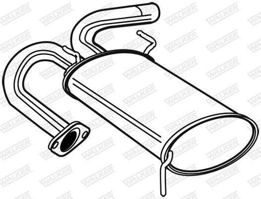 Obrázok Koncový tlmič výfuku WALKER  22991