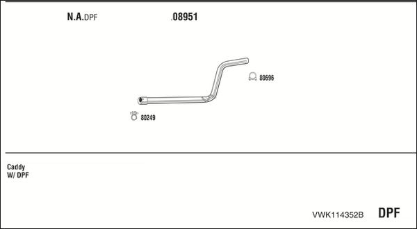 Obrázok Výfukový systém WALKER  VWK114352B