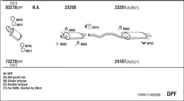 Obrázok Výfukový systém WALKER  VWK114855B