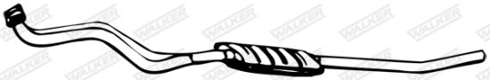 Obrázok Predný tlmič výfuku WALKER  04864