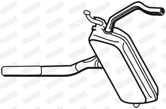 Obrázok Stredný tlmič výfuku WALKER  21479