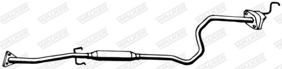 Obrázok Stredný tlmič výfuku WALKER  22152