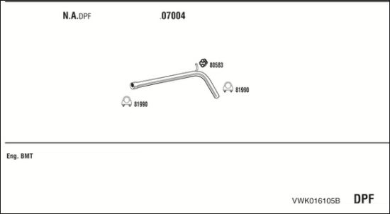 Obrázok Výfukový systém WALKER  VWK016105B