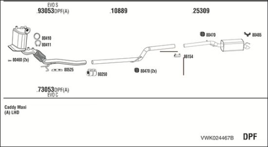 Obrázok Výfukový systém WALKER  VWK024467B
