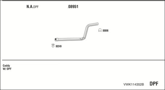 Obrázok Výfukový systém WALKER  VWK114352B