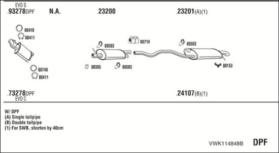 Obrázok Výfukový systém WALKER  VWK114848B