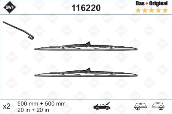 Obrázok Stieracia lišta SWF DAS ORIGINAL SET 116220