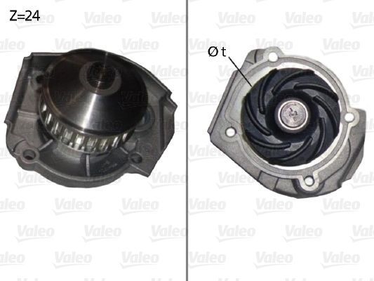 Obrázok Vodné čerpadlo, chladenie motora VALEO  506640
