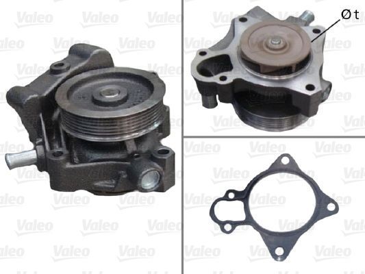 Obrázok Vodné čerpadlo, chladenie motora VALEO  506961
