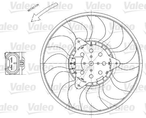 Obrázok Ventilátor chladenia motora VALEO  696029