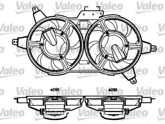 Obrázok Ventilátor chladenia motora VALEO  698362