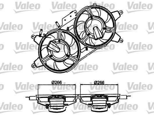 Obrázok Ventilátor chladenia motora VALEO  698482