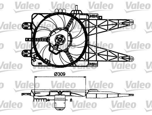 Obrázok Ventilátor chladenia motora VALEO  698483