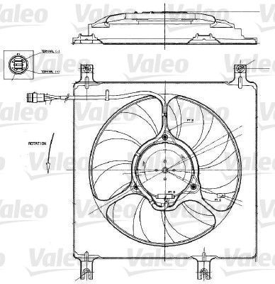 Obrázok Ventilátor chladenia motora VALEO  698552