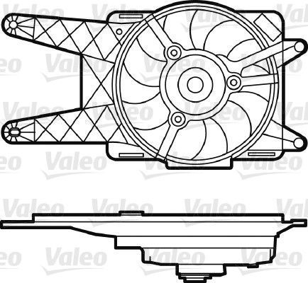 Obrázok Ventilátor chladenia motora VALEO  698562