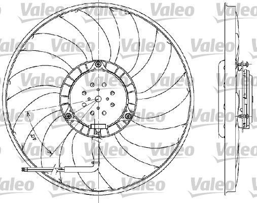 Obrázok Ventilátor chladenia motora VALEO  698609