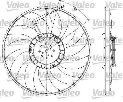 Obrázok Ventilátor chladenia motora VALEO  698610