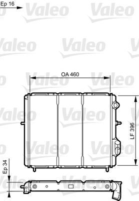 Obrázok Chladič motora VALEO  730183