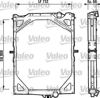 Obrázok Chladič motora VALEO  730222
