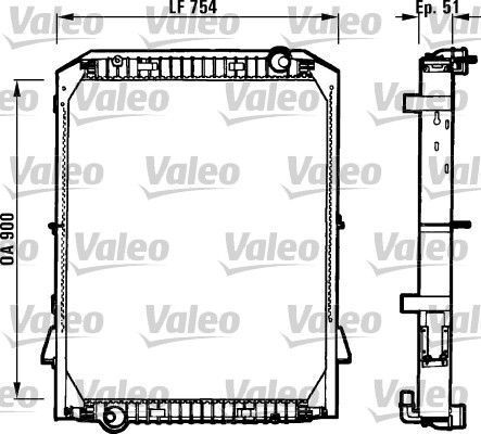 Obrázok Chladič motora VALEO NEW ORIGINAL PART 730259