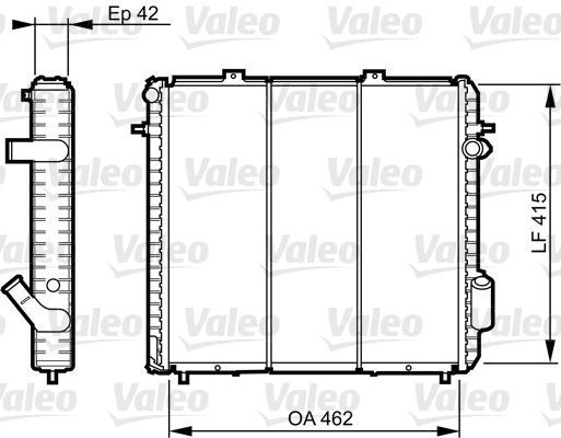 Obrázok Chladič motora VALEO  730502