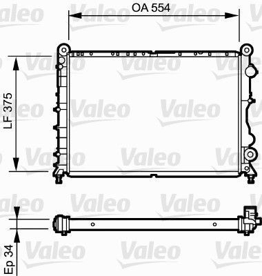 Obrázok Chladič motora VALEO  730838