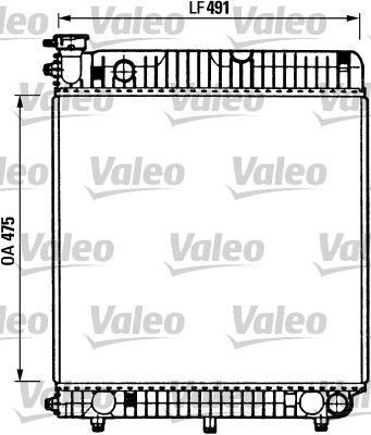 Obrázok Chladič motora VALEO  730883