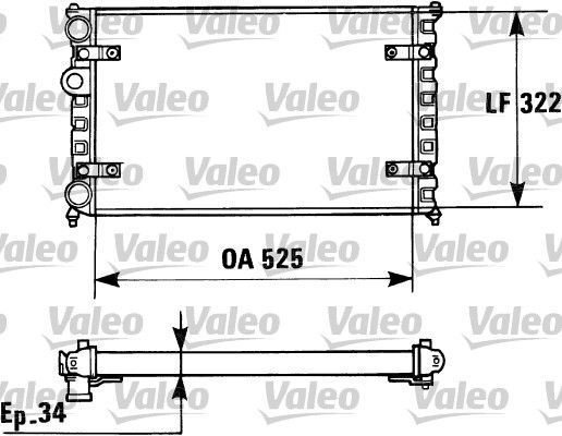 Obrázok Chladič motora VALEO  730947