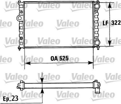 Obrázok Chladič motora VALEO  730948