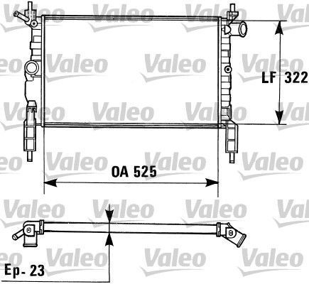 Obrázok Chladič motora VALEO  730975