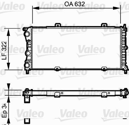 Obrázok Chladič motora VALEO  730981