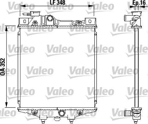 Obrázok Chladič motora VALEO  731020