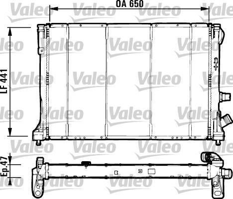 Obrázok Chladič motora VALEO  731129